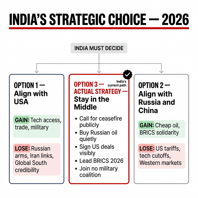 India's Three Strategic Options, 2026